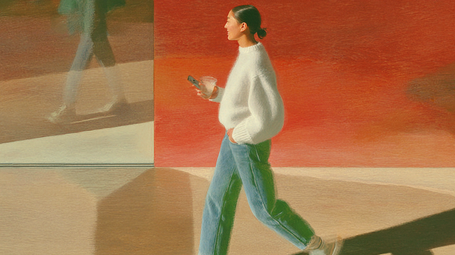 Woman on phone for Step 3